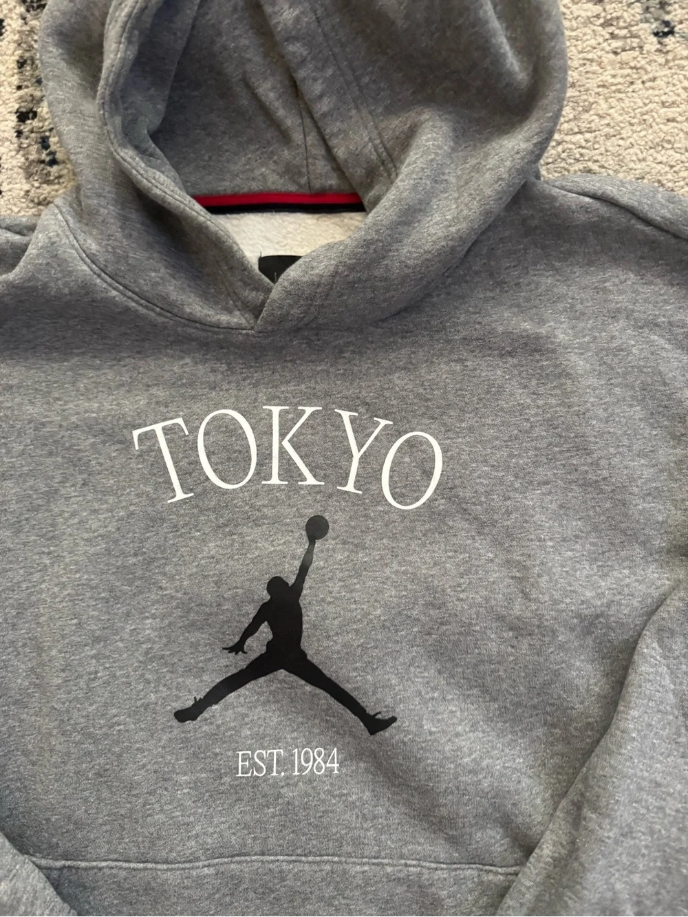 Jordan Flight Nike Tokyo Graphic Hoodie - Gray EUC Like New